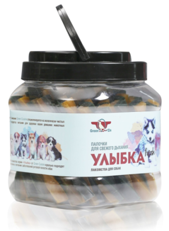 Грин Кьюзин Лакомство для собак УЛЫБКА Fresh, Мягкие жевательные палочки для свежести дыхания ПОШТУЧНО (уценка)