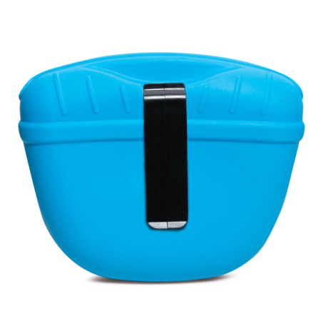 Сумка для лакомств силиконовая "Фитнес" (голубая, 130*105мм)