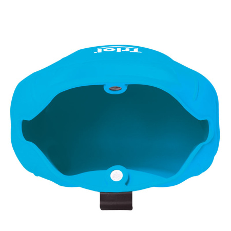 Сумка для лакомств силиконовая "Фитнес" (голубая, 130*105мм)