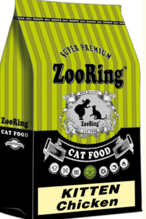 ZOORING KITTEN CHICKEN Сухой корм для котят всех пород, начиная с 3,5 недель Для котят цыпленок с гемоглобином (уценка) (350 гр)