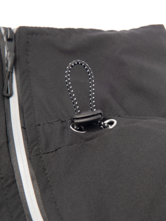 Pet-it комбинезон для собак со светоотражающими полосами, черный (размер S, 40 см)