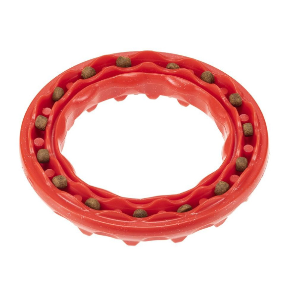 Игрушка-кольцо SMILE XSMALL, Ø 8,4 см[термопластичный полиуретан] Ферпласт (красная)