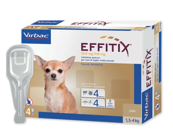 Эффитикс для собак капли от наружных и летающих паразитов [4пип] (1,5кг-4кг)